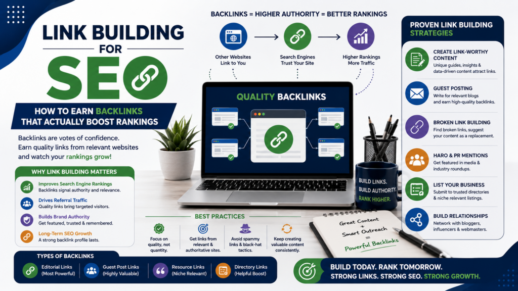 Link Building for SEO: How to Earn Backlinks That Actually Boost Rankings